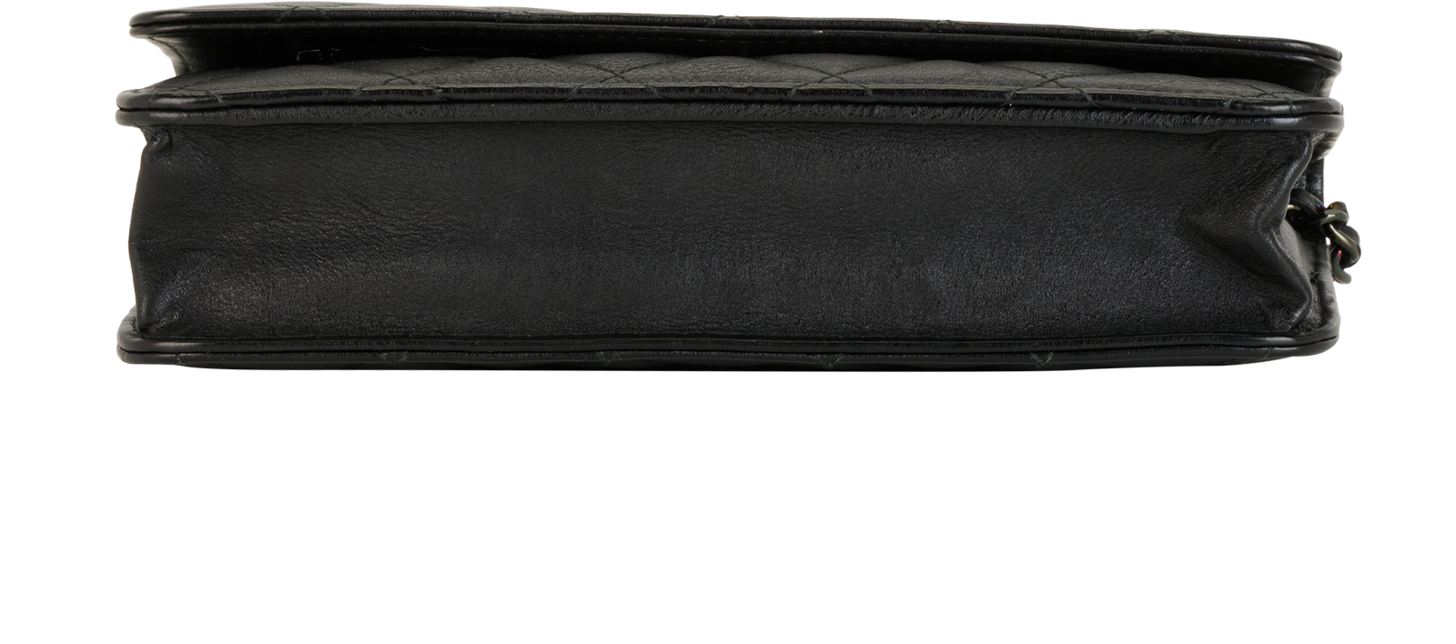 So Black Wallet On Chain, &pound;2,200, Handbags, Black, Lambskin Leather, Top view